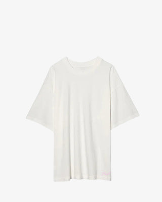 White Tee with Post Logo