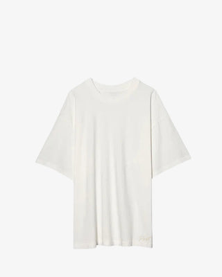 White Tee with Post Logo
