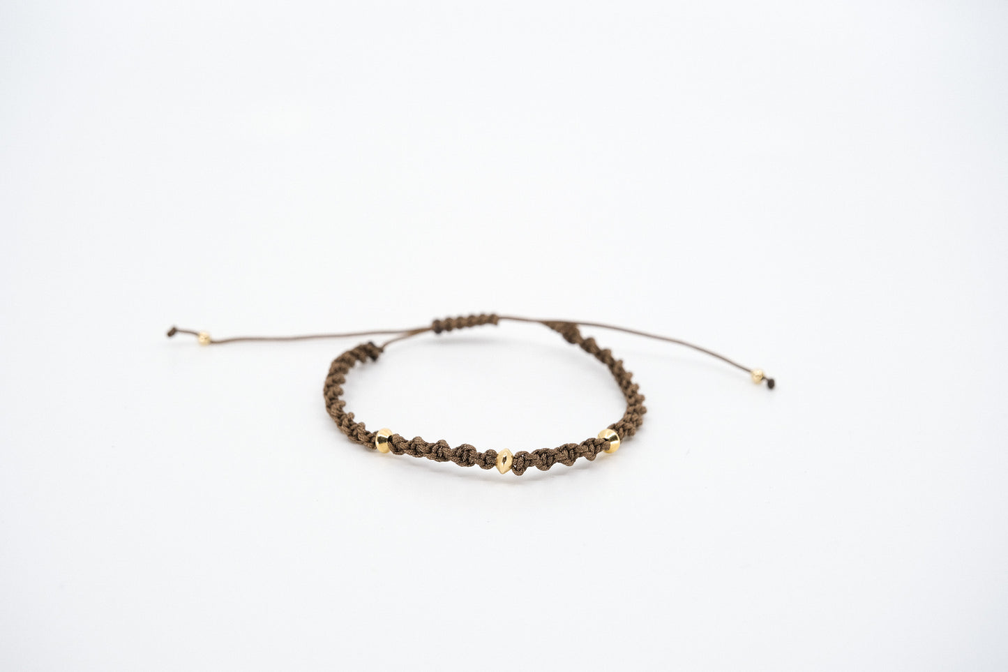 3 Gold Beaded Bracelet